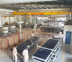 Gridwalls Metal Building Facade Assembly Plant in Dubai UAE